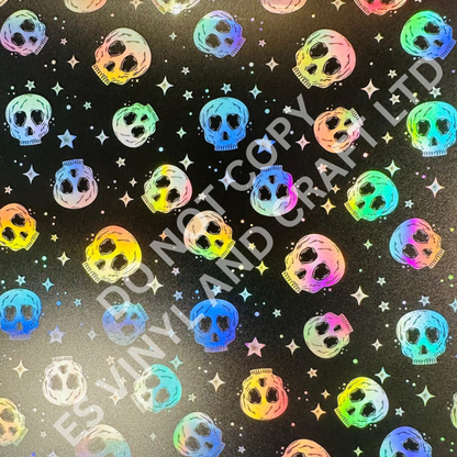 UV Printed Holographic Teckwrap Permanent Vinyl - A4 or 12" x 12" Sheet image 6