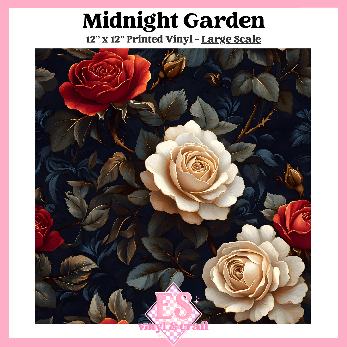 Midnight Garden - Small or Large Scale Options - 12" x 12" Sheet image 2