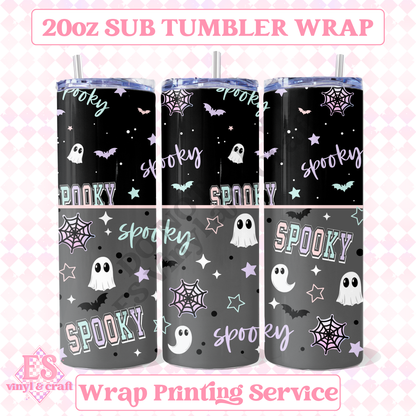 Spooky - Full 20oz Tumbler Sublimation Print image 0