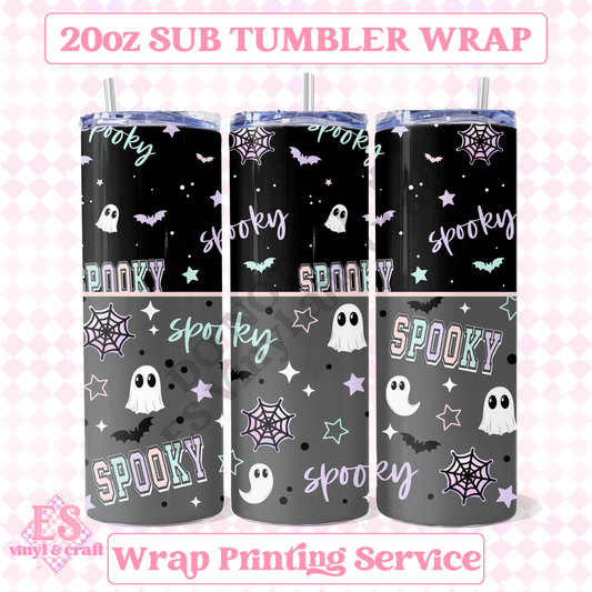 Spooky - Full 20oz Tumbler Sublimation Print image 0
