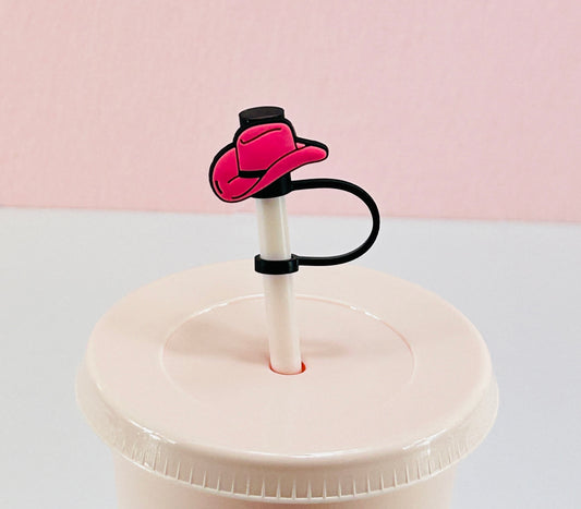 Cow Girl Hat Pink - Straw Topper image 0