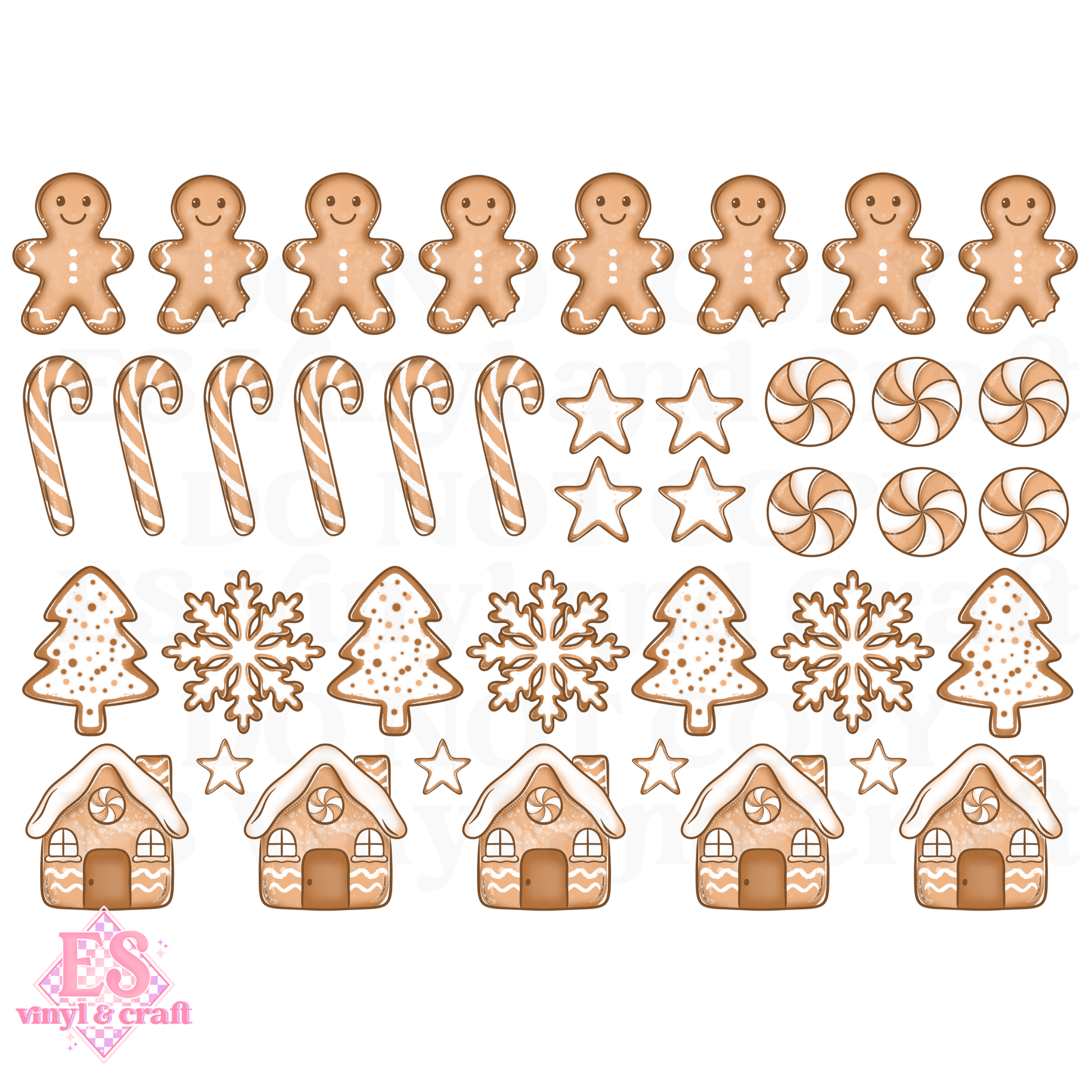 Gingerbread House - UVDTF (A4 Sheet) 210mm x 300mm image 1