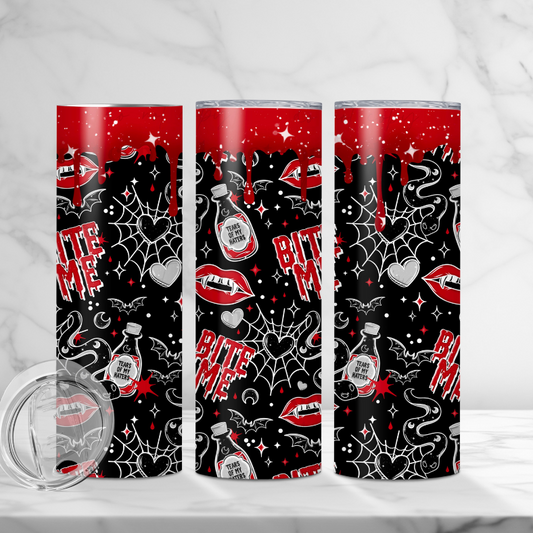 Bite Me - Full 20oz Tumbler Sublimation Ready To Print image 0