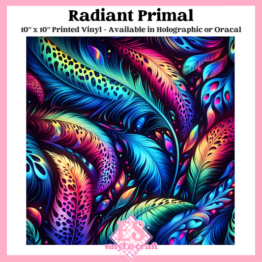 Radiant Primal - 10" x 10" Self Adhesive Vinyl (Oracal or Holo) image 0