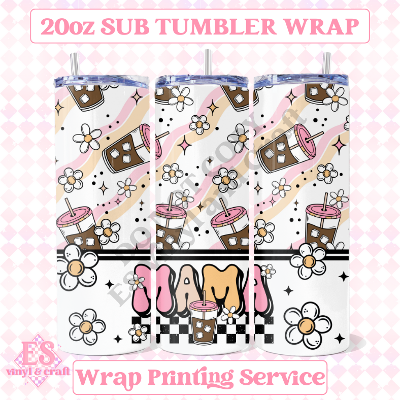 Mama - Full 20oz Tumbler Sublimation Ready Print image 0