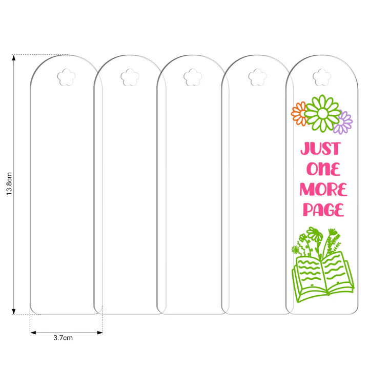 Teckwrap Acrylic Bookmarks (Flower or Cloud) image 0