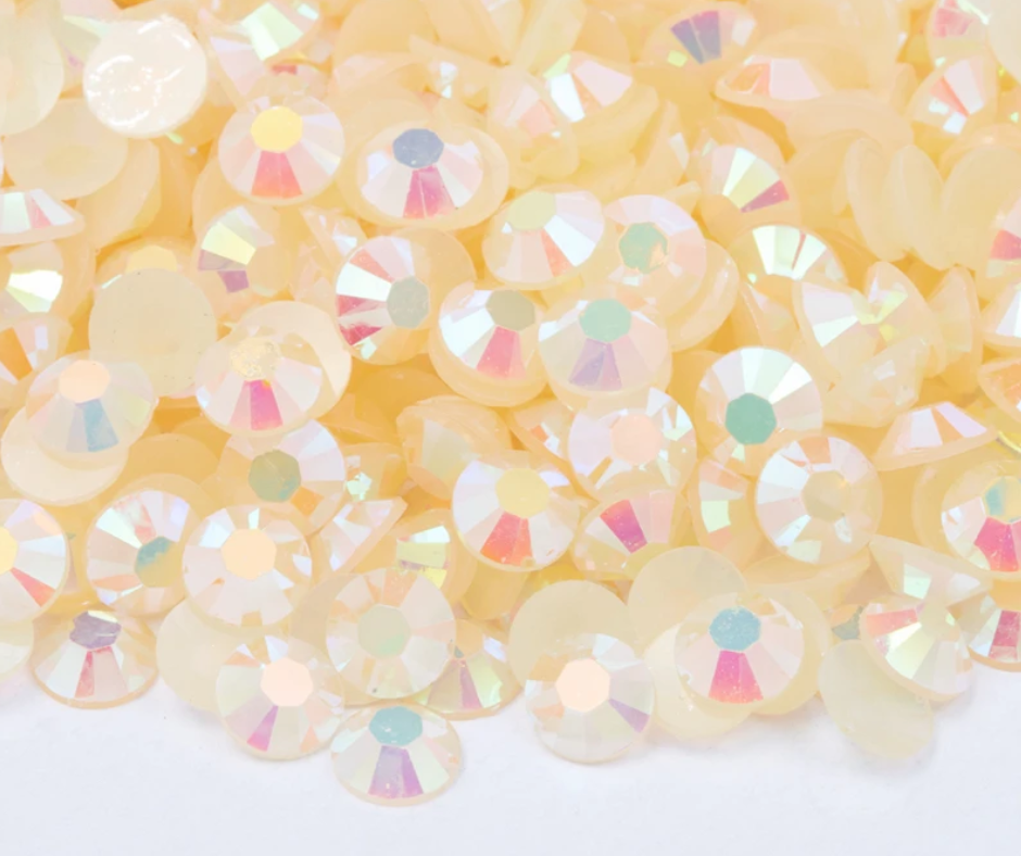Pastel Peach - AB Jelly Rhinestones (3mm, 4mm & 5mm) image 0