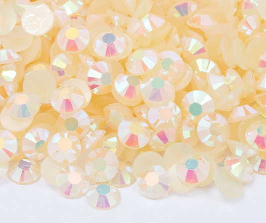 Pastel Peach - AB Jelly Rhinestones (3mm, 4mm & 5mm) image 0