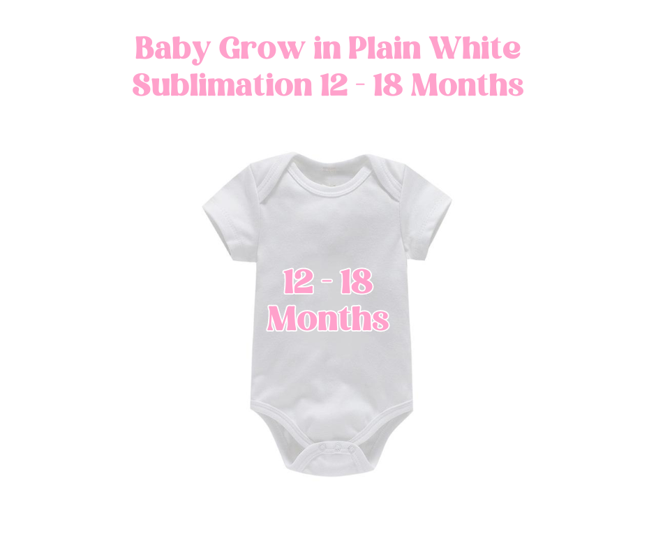 Baby Grow in Plain White for Sublimation image 6
