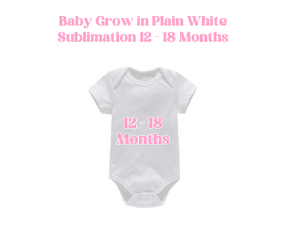 Baby Grow in Plain White for Sublimation image 6