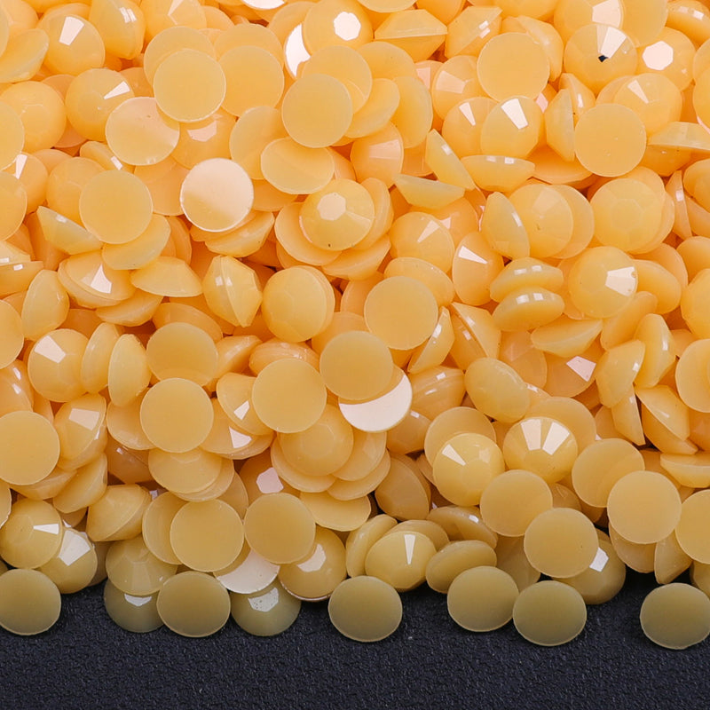 Peach - Jelly Solid Rhinestones (3mm, 4mm & 5mm) image 0