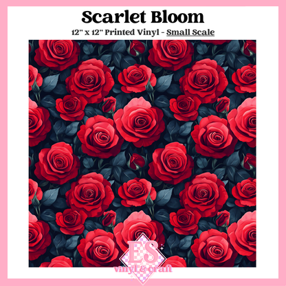 Scarlet Bloom - Small or Large Scale Options - 12" x 12" Sheet image 1