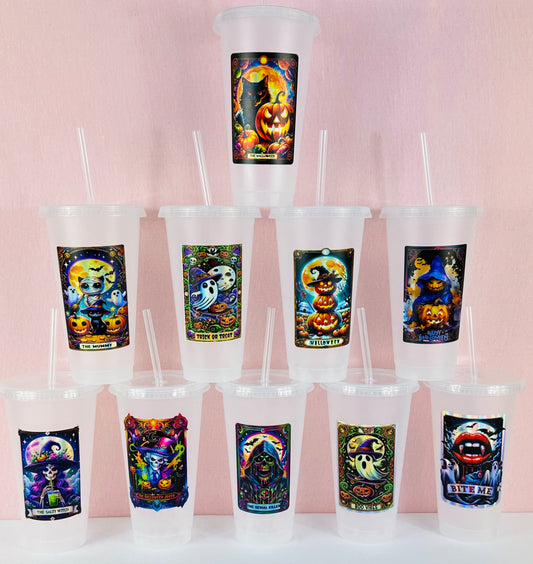 Halloween Tarot Card Decals - Holographic Rainbow Silver Section 2 image 0