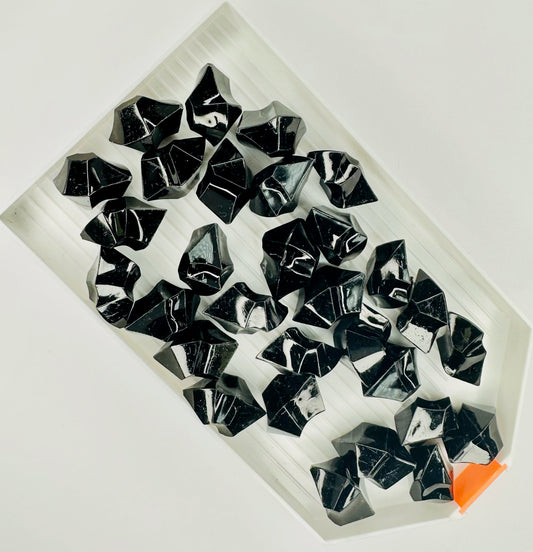 Black Ice Cubes Acrylic - Large Crushed (Pack of 30) image 0