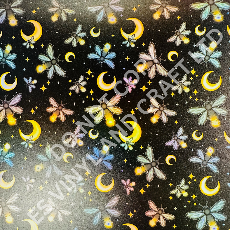 UV Printed Holographic Teckwrap Permanent Vinyl - A4 or 12" x 12" Sheet image 5