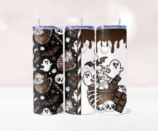 Spooky Hot Chocolate - Full 20oz Tumbler Sublimation Ready image 0