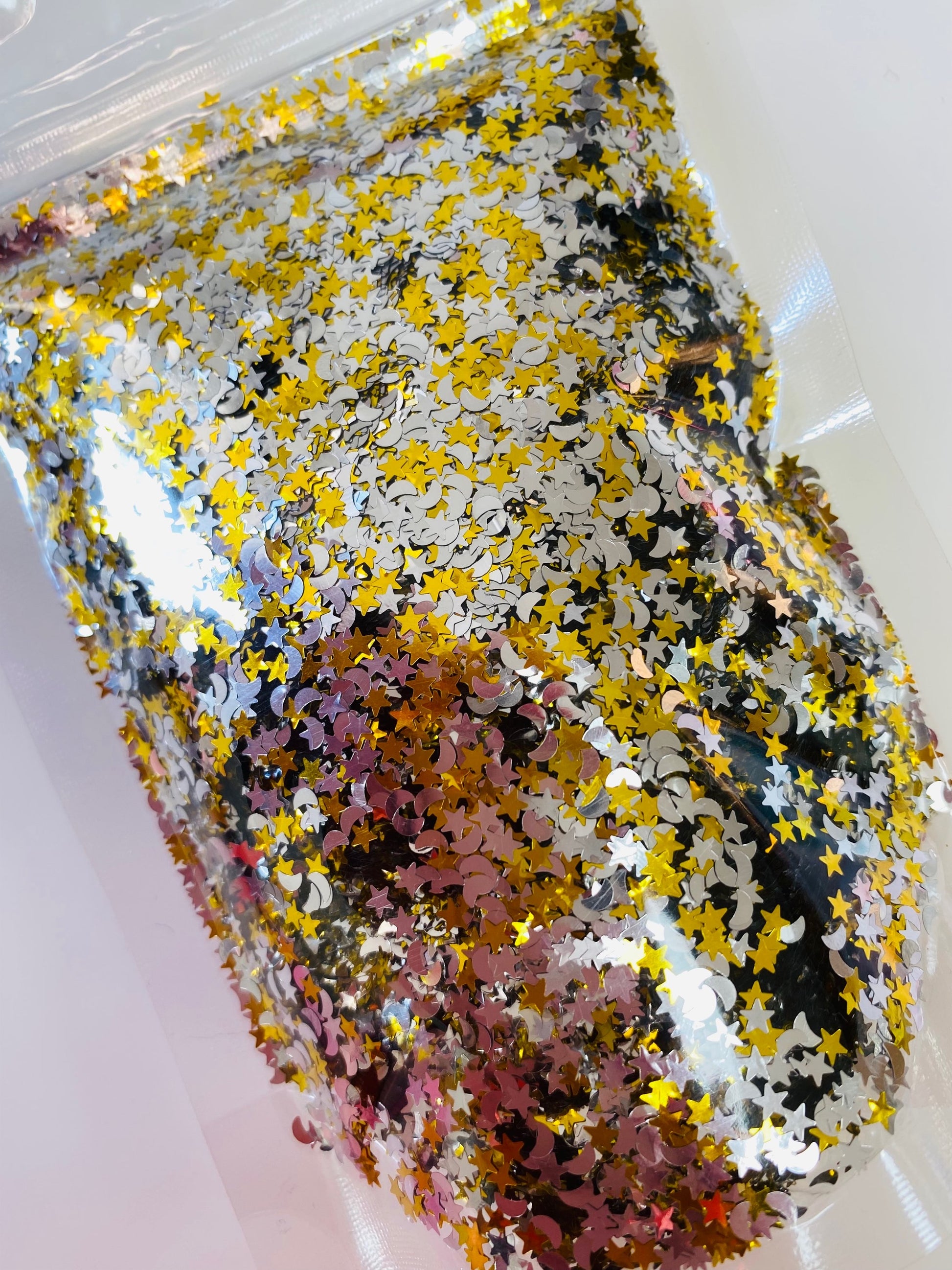 Moons and Stars - Glitter Shapes image 1