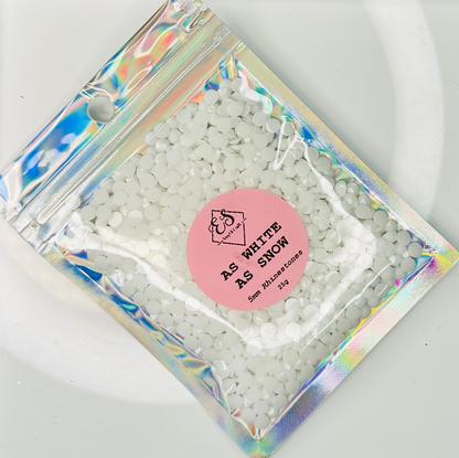 As White as Snow - Jelly Rhinestones (3mm, 4mm & 5mm) image 3