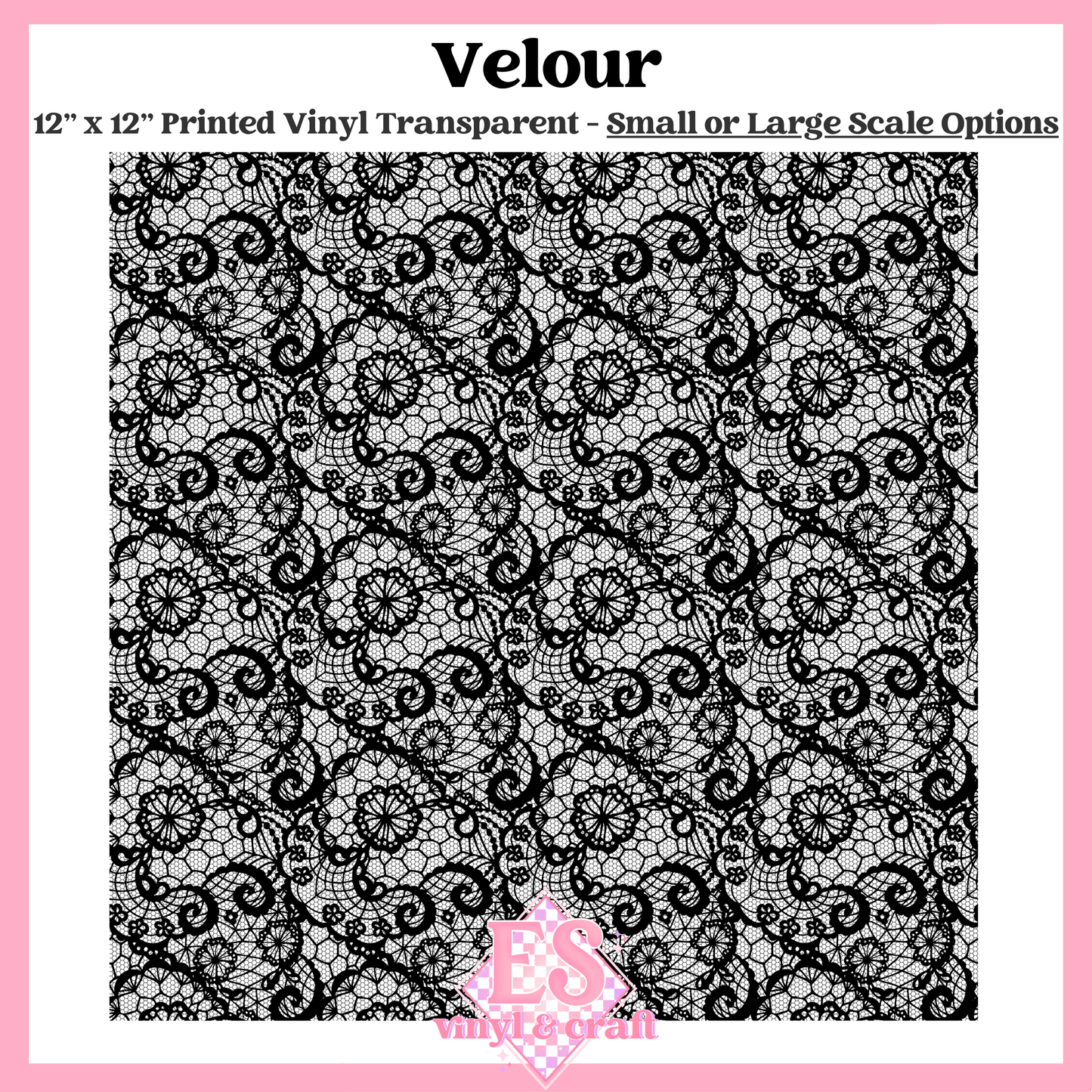 Velour Transparent - Small or Large Scale Options - 12" x 12" Sheet image 0