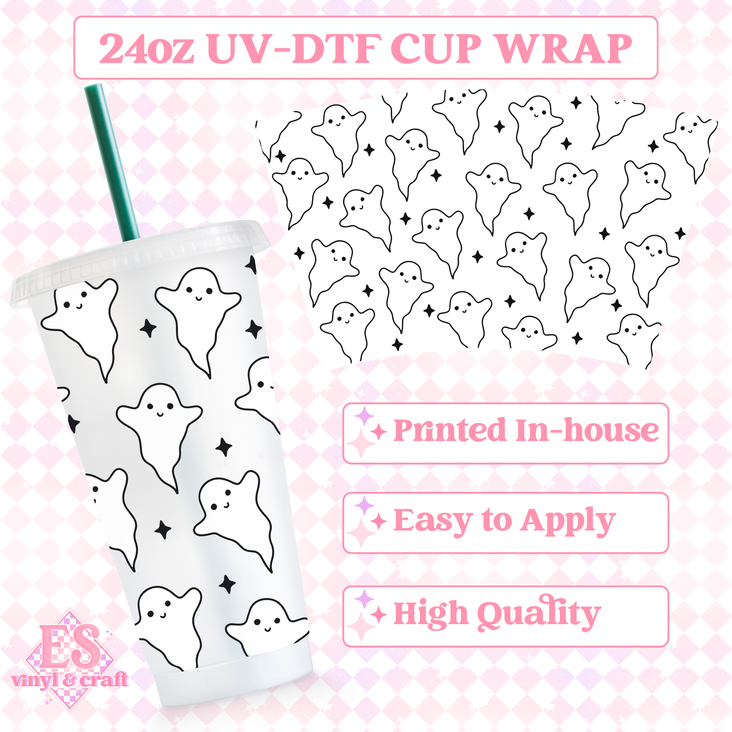 OoooOOOOooo - UVDTF 24oz Cold Cup Wrap image 0