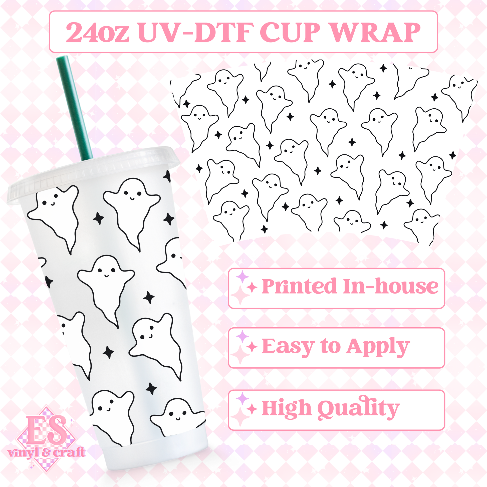 OoooOOOOooo - UVDTF 24oz Cold Cup Wrap image 0