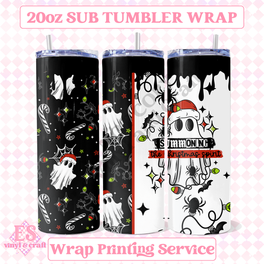 Summoning Christmas - Full 20oz Tumbler Sublimation Print image 0