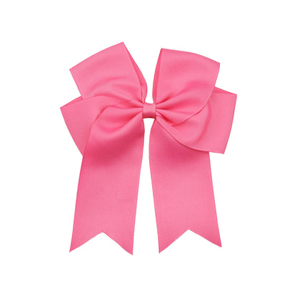 Dovetail Hair Bow Clip 6" - Pink image 0