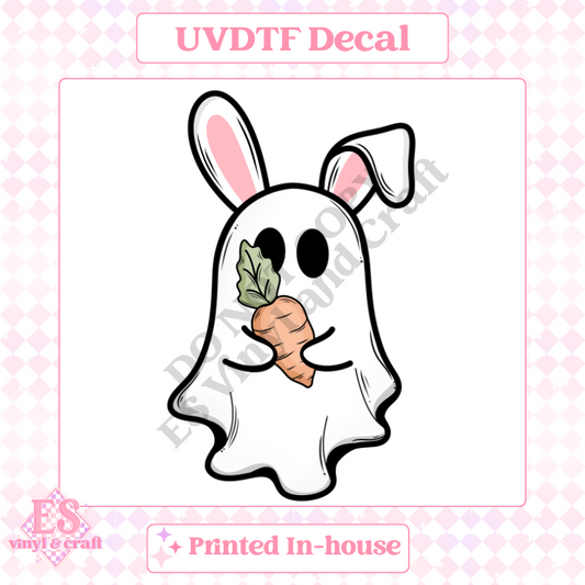 Ghost Bunny - UV-DTF Decal Transfer image 0