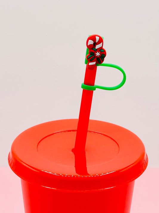 Straw Topper - Candy Cane image 0