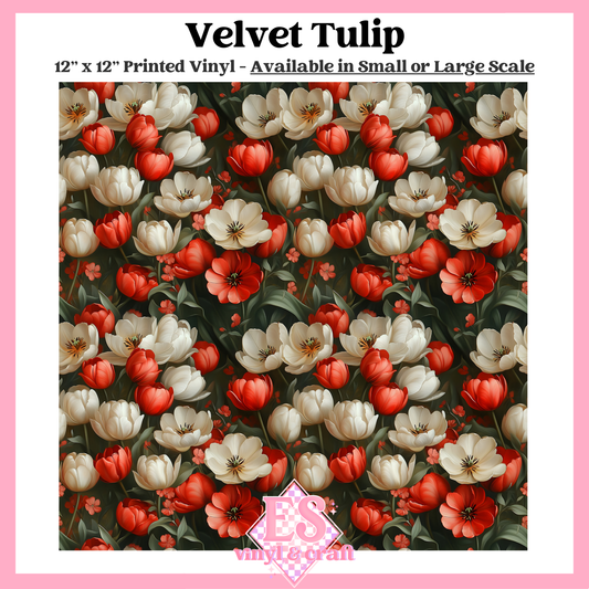 Velvet Tulip - Small or Large Scale Options - 12" x 12" Sheet image 0