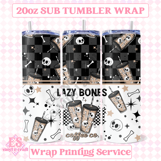 Lazy Bones - Full 20oz Tumbler Sublimation Print image 0