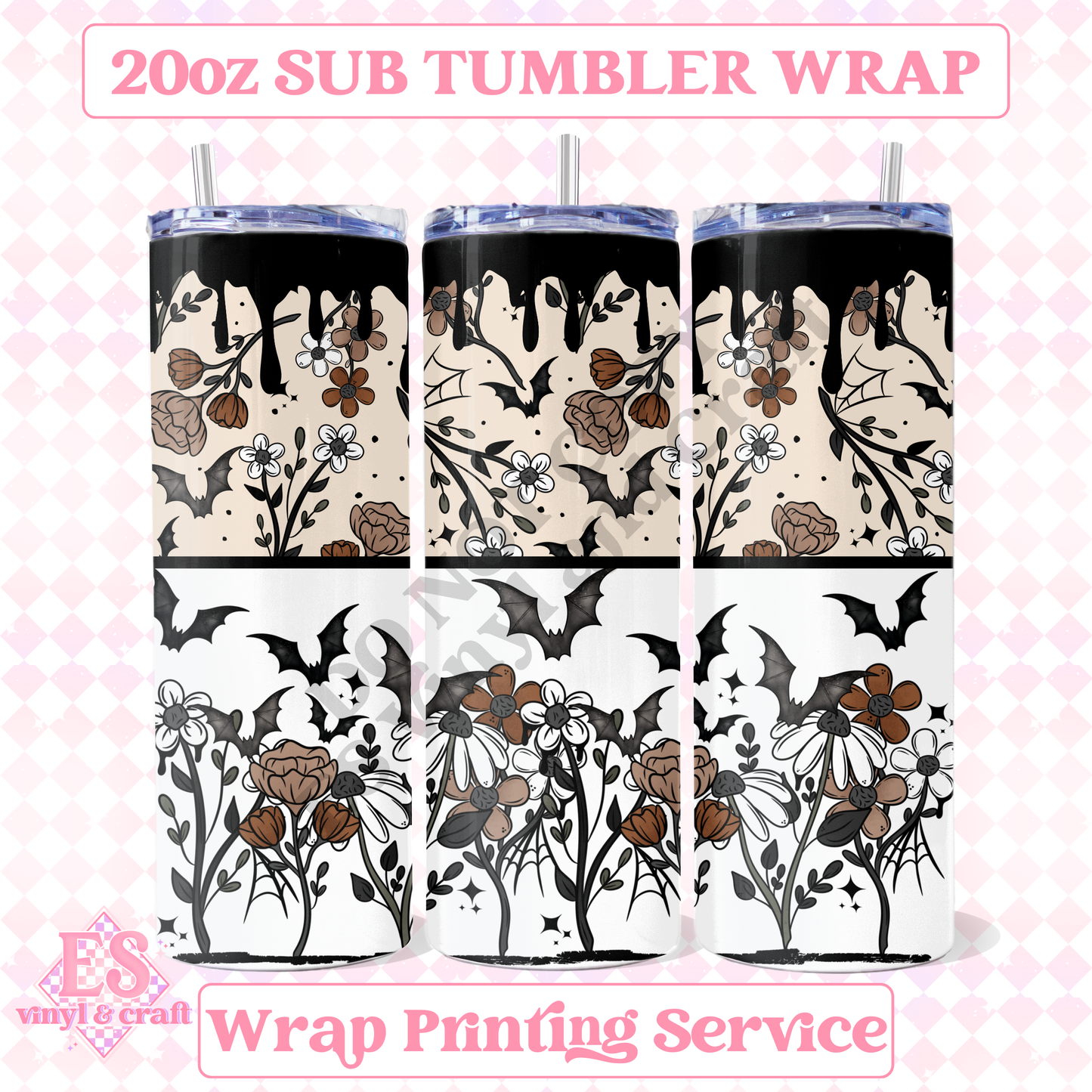 Autumn Halloween  - Full 20oz Tumbler Sublimation Print image 0
