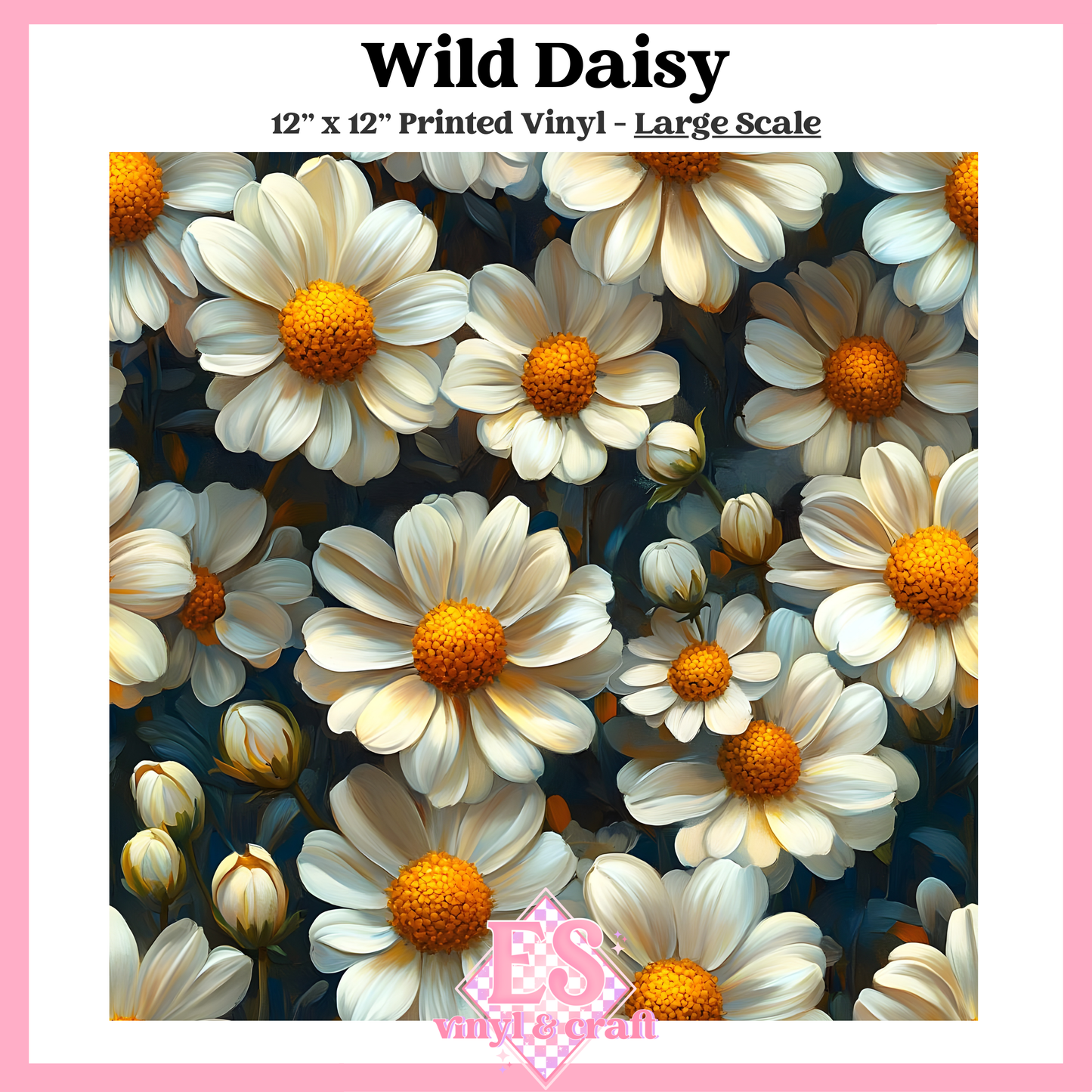 Wild Daisy - Small or Large Scale Options - 12" x 12" Sheet image 2