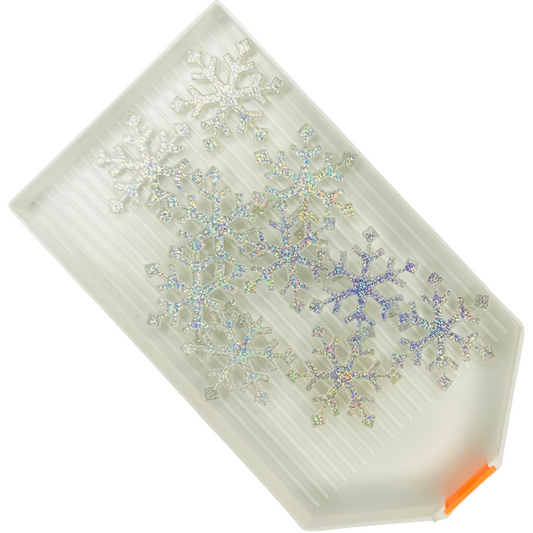 Large Glitter Snowflakes (Pack of 10) image 0