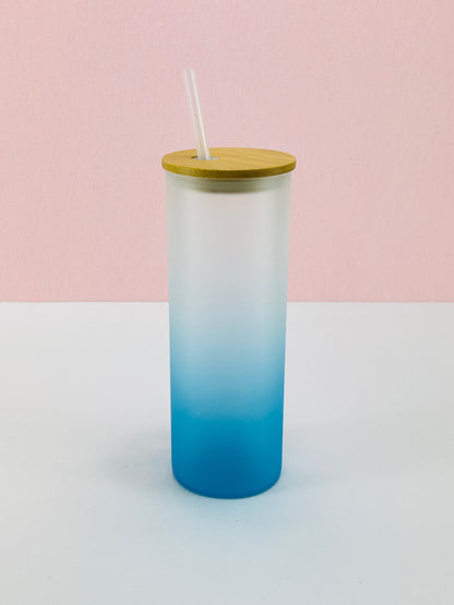 25oz Frosted Ombre Sublimation Glass image 9