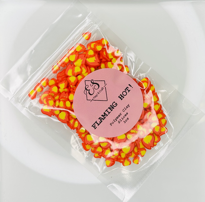 Flaming Hot! - Polymer Clay Slices image 0