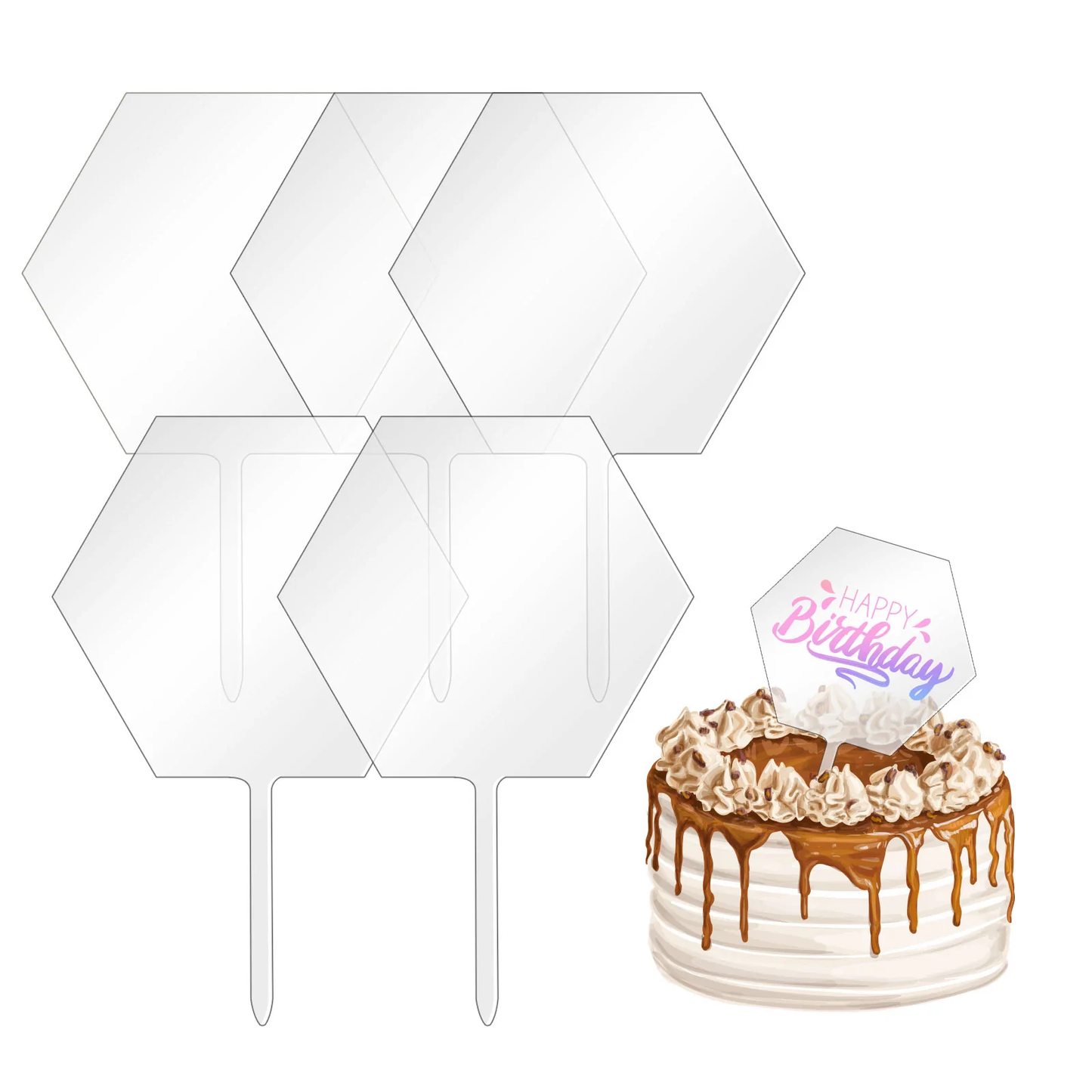 Teckwrap Cake Topper Acrylic Blanks image 6