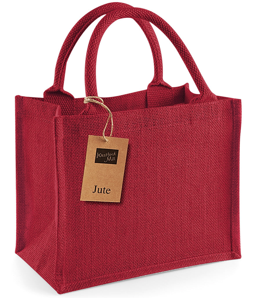 Jute Bag - Westford Mill Mini Jute Bag Red image 0