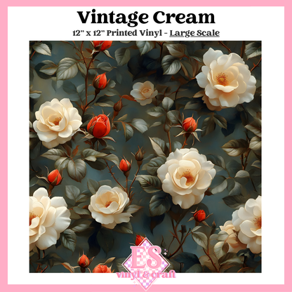 Vintage Cream - Small or Large Scale Options - 12" x 12" Sheet image 2