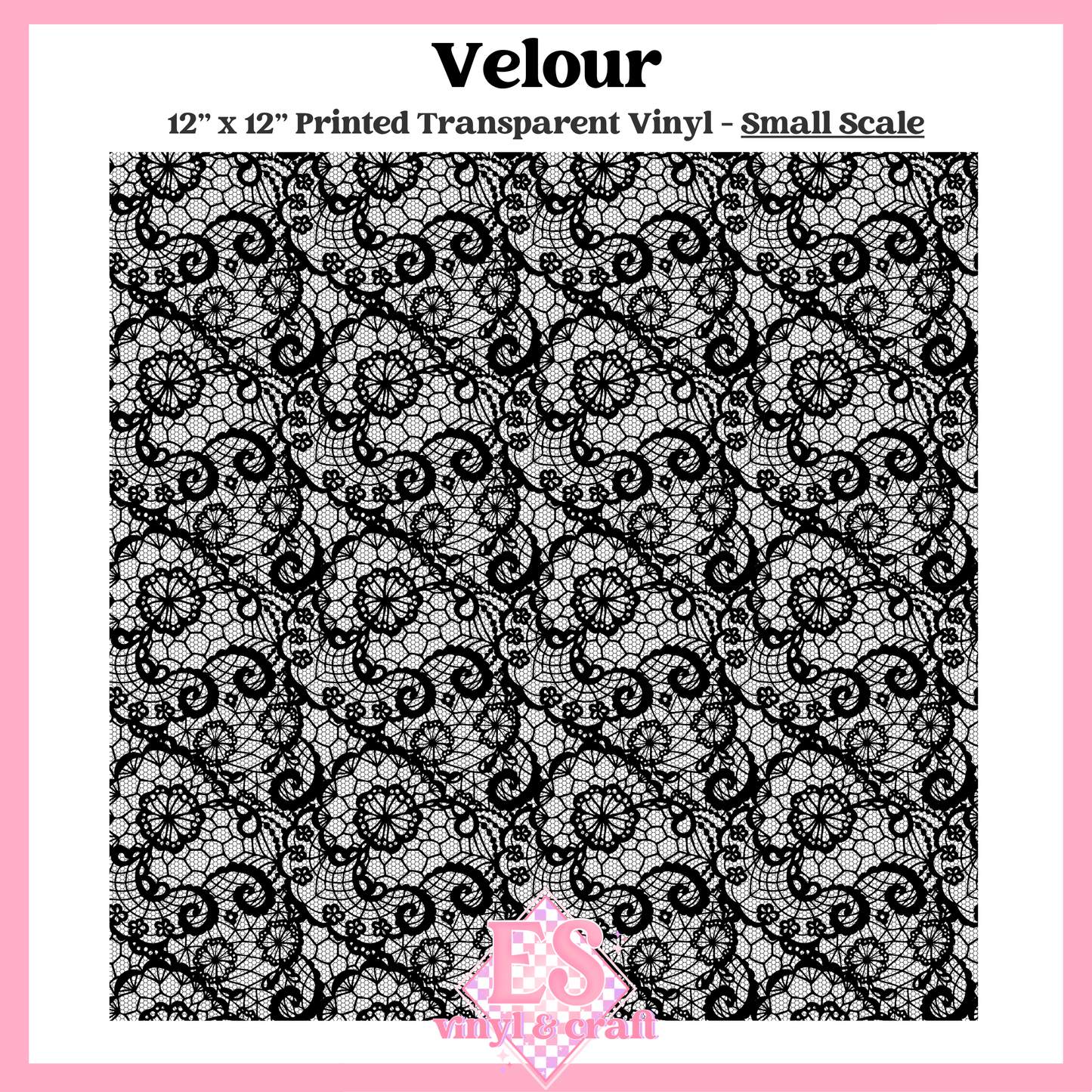 Velour Transparent - Small or Large Scale Options - 12" x 12" Sheet image 1