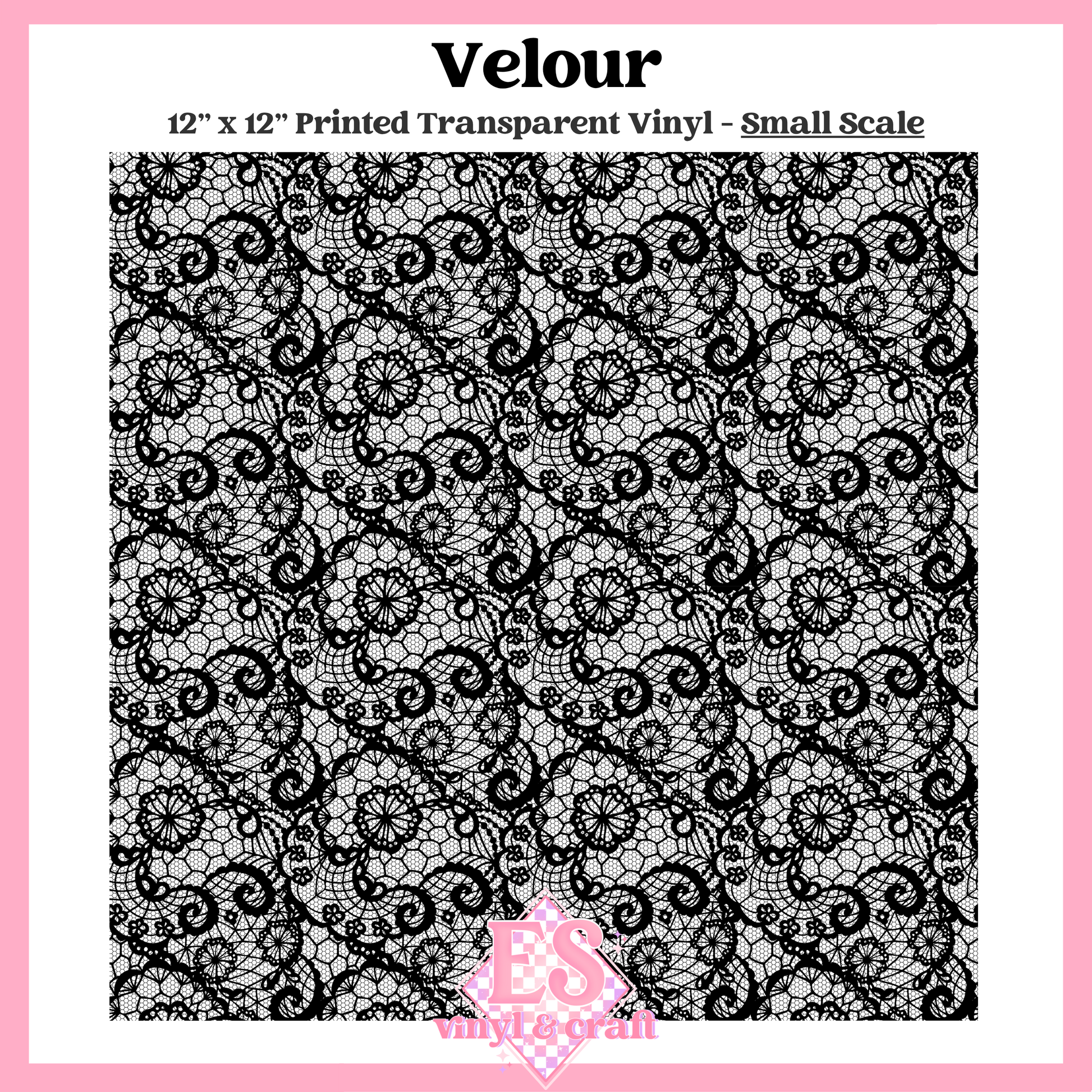 Velour Transparent - Small or Large Scale Options - 12" x 12" Sheet image 1