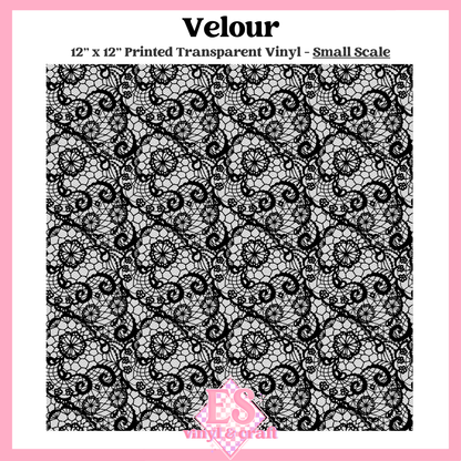 Velour Transparent - Small or Large Scale Options - 12" x 12" Sheet image 1