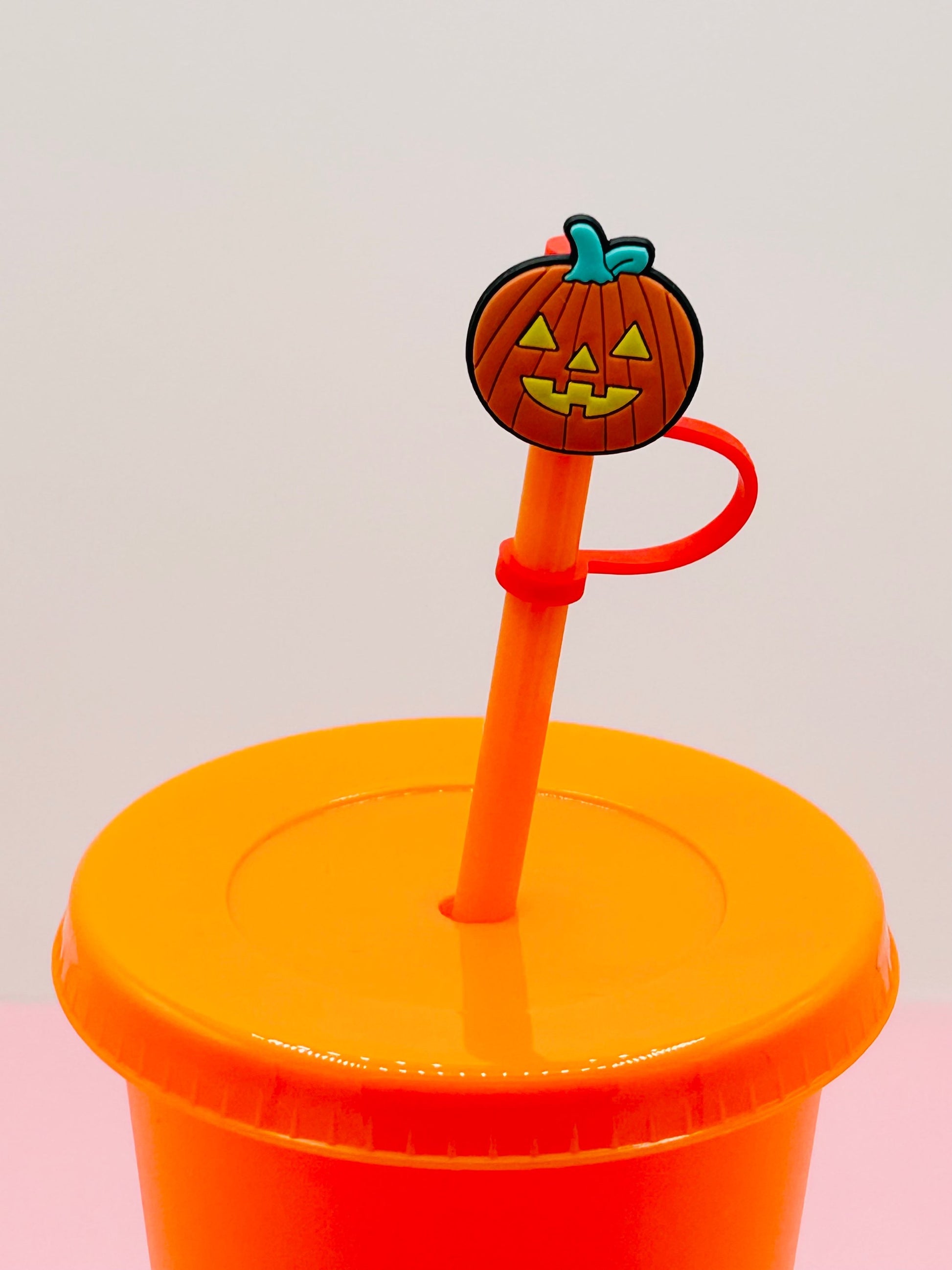 Straw Topper - Pumpkin image 0