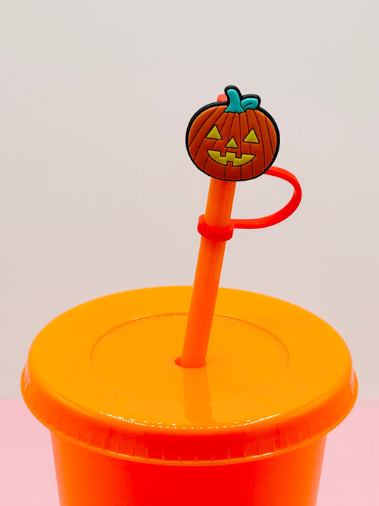 Straw Topper - Pumpkin image 0
