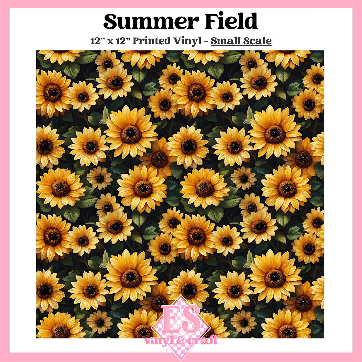 Summer Field - Small or Large Scale Options - 12" x 12" Sheet image 1