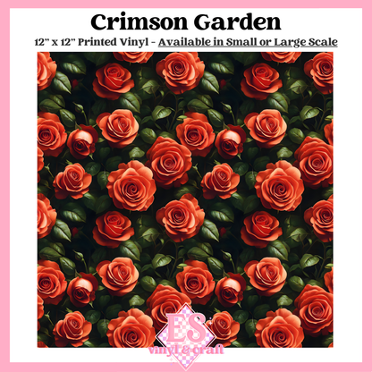 Crimson Garden - Small or Large Scale Options - 12" x 12" Sheet image 0