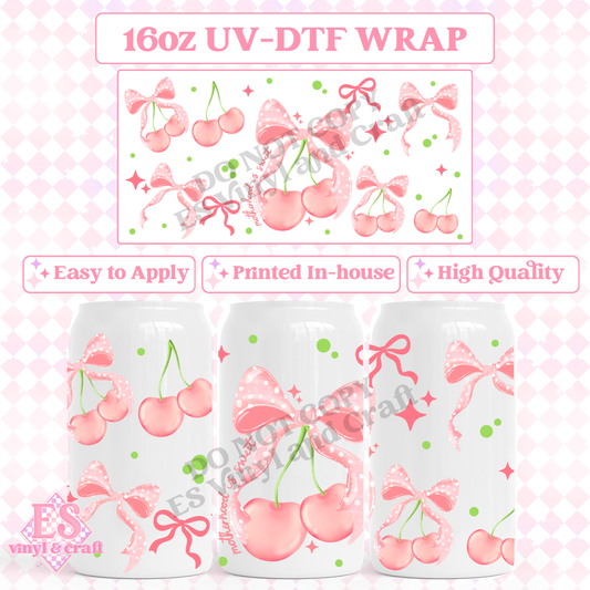 Motherhood is Sweet - 16oz Beer Can / Libbey UV-DTF image 0