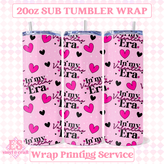 In my Valentine's Era - Full 20oz Tumbler Sublimation Print image 0