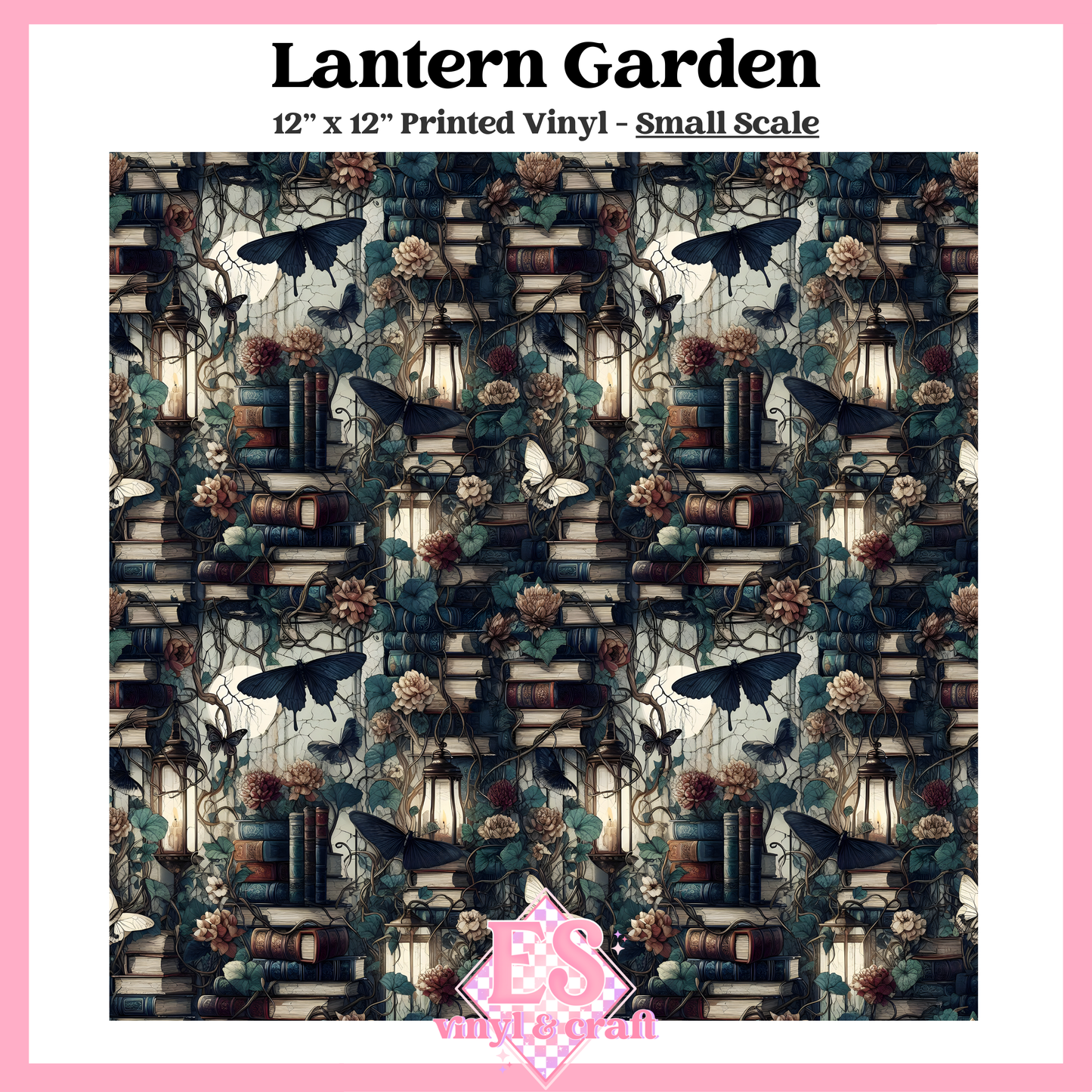 Lantern Garden - Small or Large Scale Options - 12" x 12" Sheet image 1