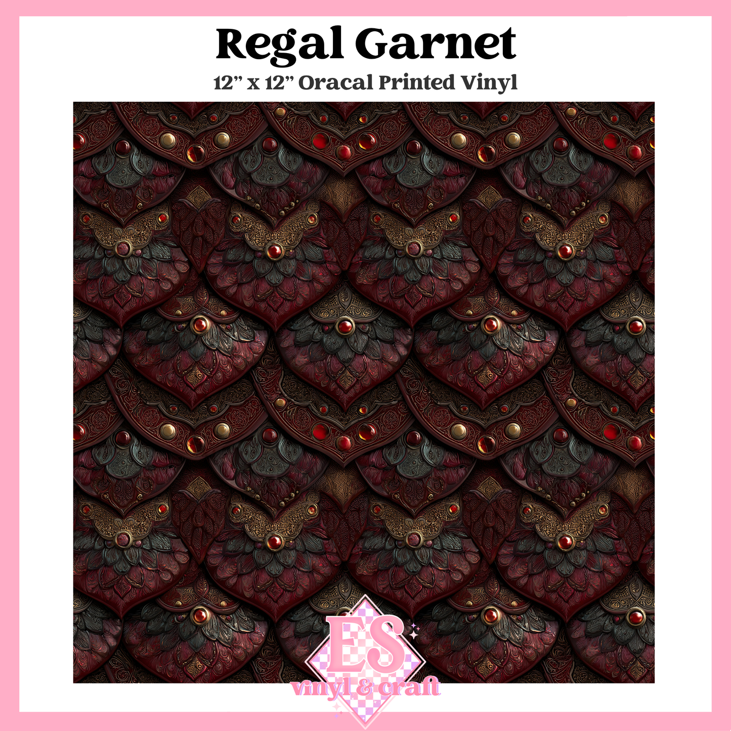 Gemstone Dragon Scale Collection - 12" x 12" Sheet (14 Different De image 9